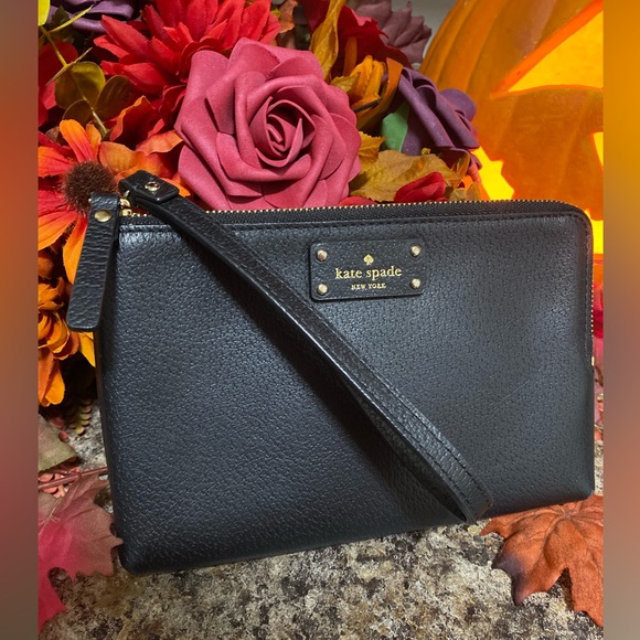 ♠️ Kate Spade Large Double Zipper Wallet Cell Phone Wristlet Clutch♠️ EUC - Picture 10 of 10